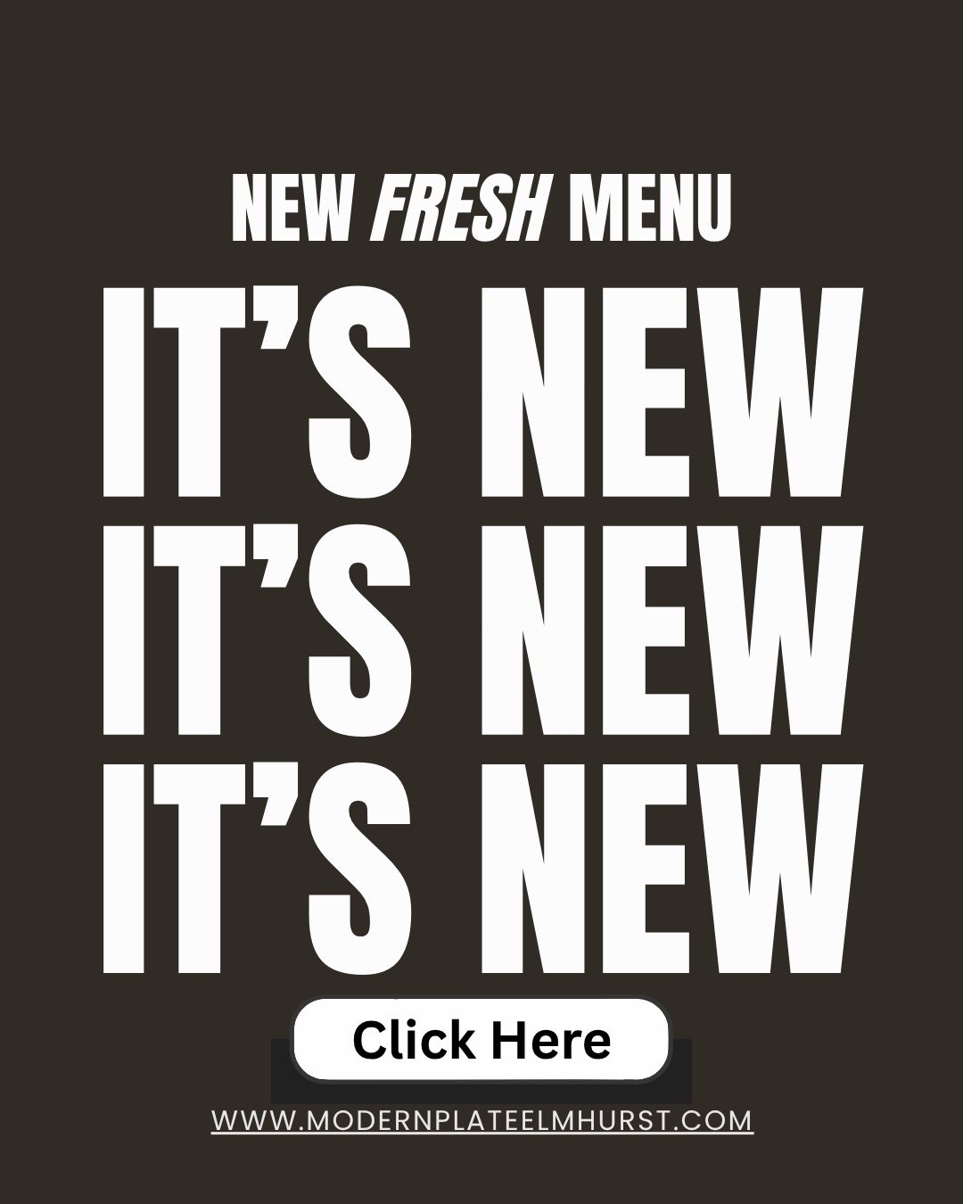 new menu at Modern Plate